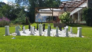 Landhotel Heidkrug Erholung Schach Biergarten